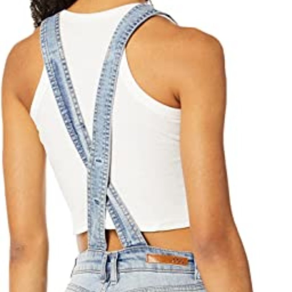 Dollhouse Women's Starship Denim Overall Size 7 Womens/Juniors
